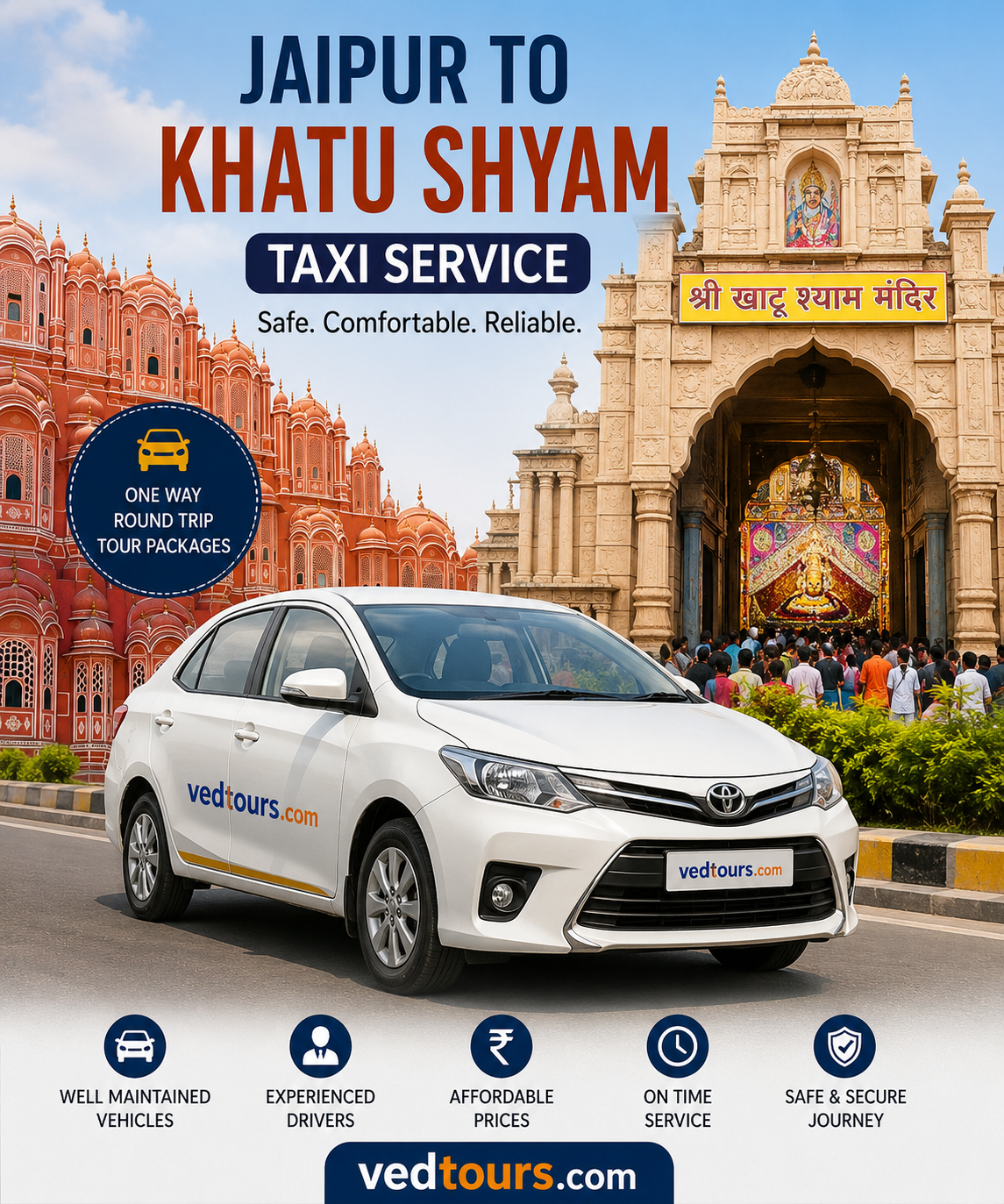 Jaipur to Khatu Shyam Taxi Service